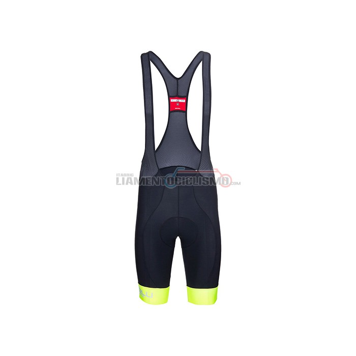 Abbigliamento Ciclismo Castelli Manica Corta 2021 Chiaro Giallo Bianco