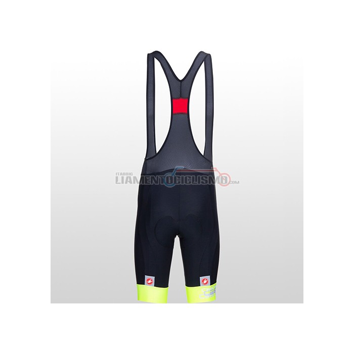 Abbigliamento Ciclismo Castelli Manica Corta 2021 Chiaro Giallo Bianco
