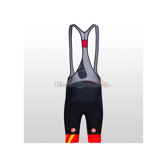 Abbigliamento Ciclismo Castelli Manica Corta 2021 Giallo Arancione