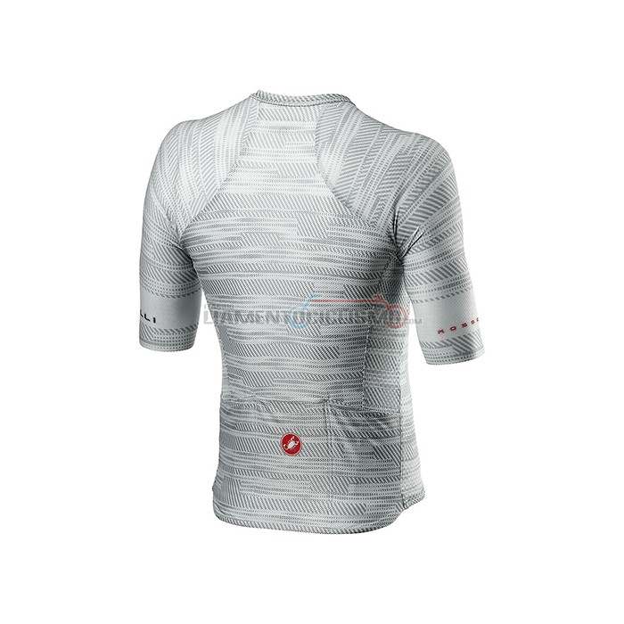Abbigliamento Ciclismo Castelli Manica Corta 2021 Grigio Bianco