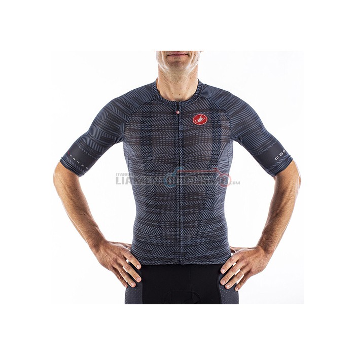 Abbigliamento Ciclismo Castelli Manica Corta 2021 Grigio Blu