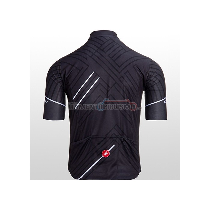 Abbigliamento Ciclismo Castelli Manica Corta 2021 Nero Bianco