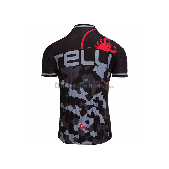 Abbigliamento Ciclismo Castelli Manica Corta 2021 Nero Grigio