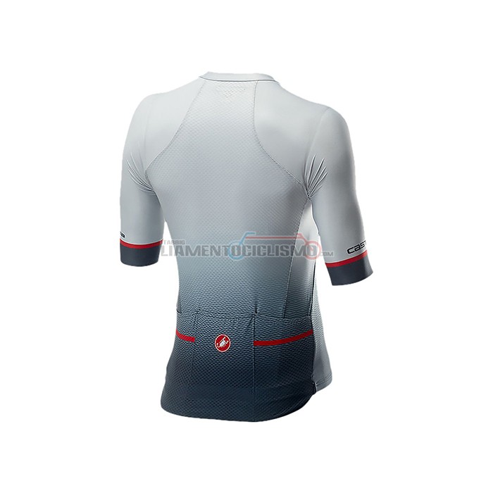 Abbigliamento Ciclismo Castelli Manica Corta 2021 Nero Grigio Bianco