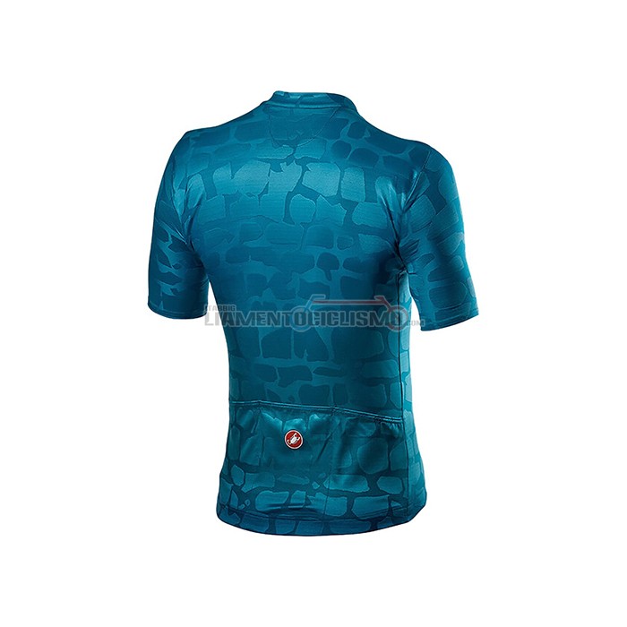 Abbigliamento Ciclismo Castelli Manica Corta 2021 Scuro Blu