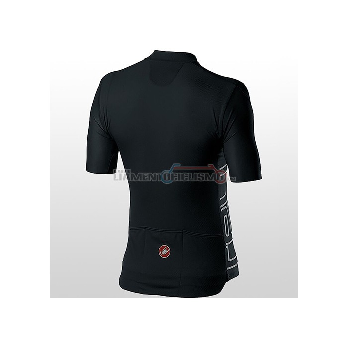 Abbigliamento Ciclismo Castelli Manica Corta 2021 Scuro Nero