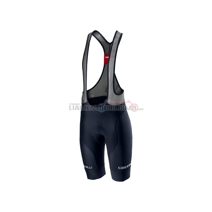 Abbigliamento Ciclismo Castelli Manica Corta 2021 Scuro Nero Blu