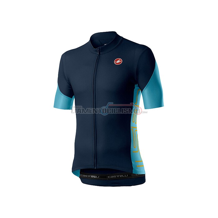 Abbigliamento Ciclismo Castelli Manica Corta 2021 Spento Blu
