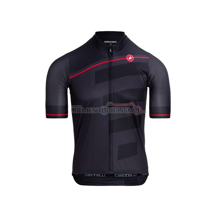 Abbigliamento Ciclismo Castelli Manica Corta 2021 Spento Nero