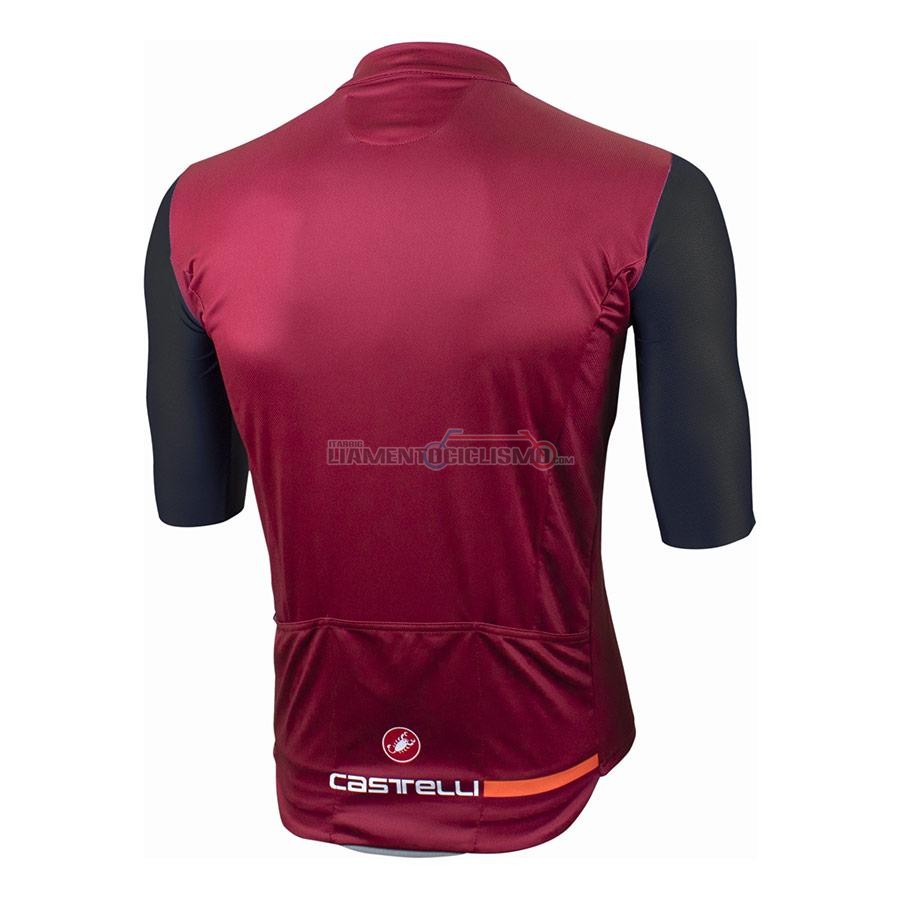 Abbigliamento Ciclismo Castelli Manica Corta 2021 Spento Rosso