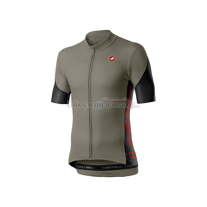 Abbigliamento Ciclismo Castelli Manica Corta 2021 Spento Verde