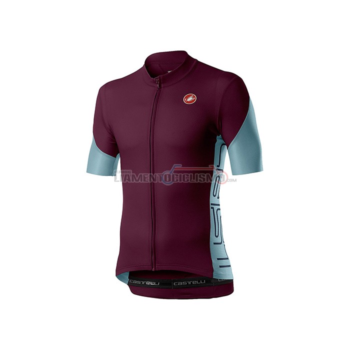 Abbigliamento Ciclismo Castelli Manica Corta 2021 Spento Viola