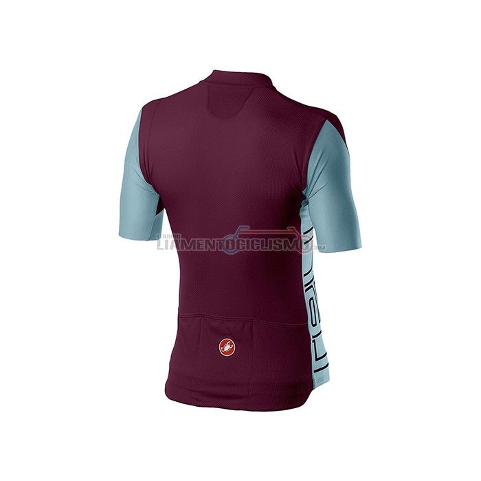 Abbigliamento Ciclismo Castelli Manica Corta 2021 Spento Viola