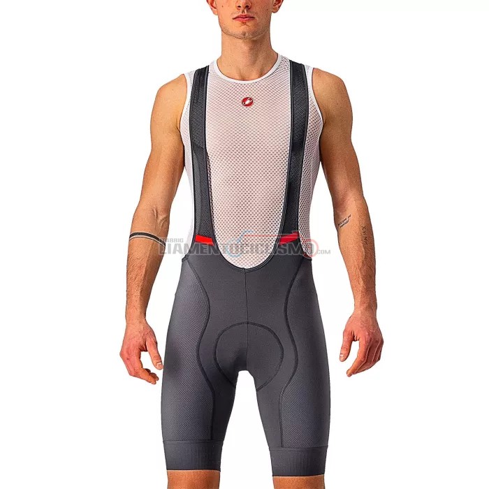 Abbigliamento Ciclismo Castelli Manica Corta 2022 Bianco Grigio