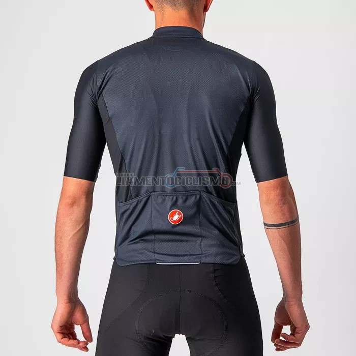 Abbigliamento Ciclismo Castelli Manica Corta 2022 Scuro Grigio