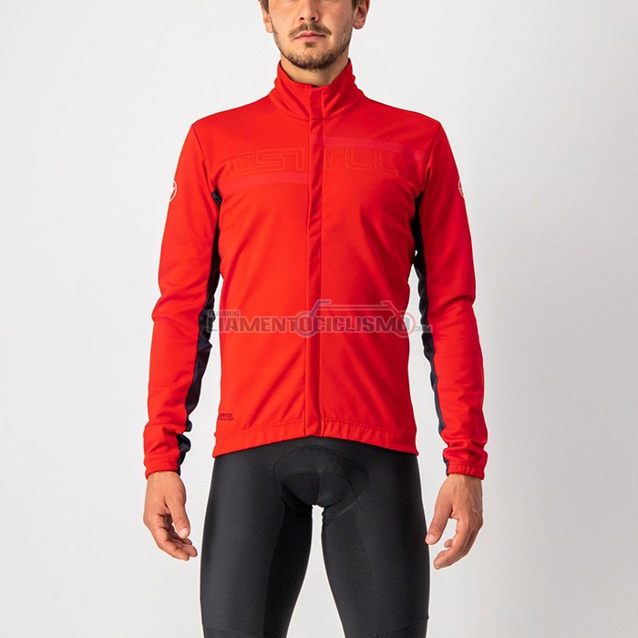 Abbigliamento Ciclismo Castelli Manica Lunga 2022 Rosso