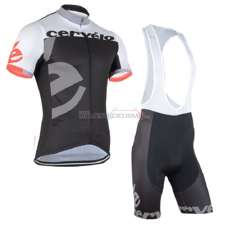 Abbigliamento Ciclismo Cervelo Manica Corta 2018 Grigio Nero