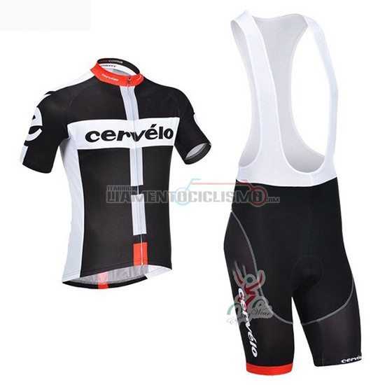 Abbigliamento Ciclismo Cervelo Manica Corta 2019 Nero Bianco