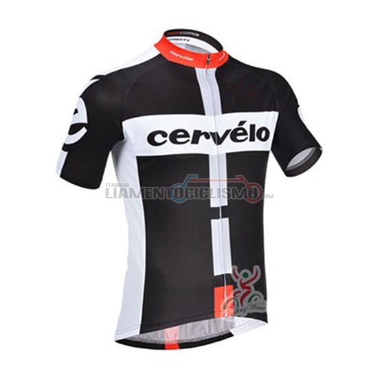 Abbigliamento Ciclismo Cervelo Manica Corta 2019 Nero Bianco