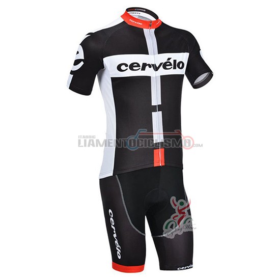 Abbigliamento Ciclismo Cervelo Manica Corta 2019 Nero Bianco