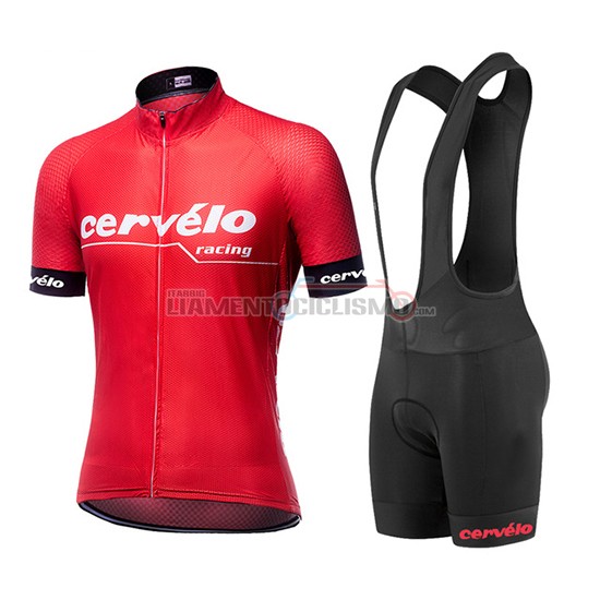 Abbigliamento Ciclismo Cervelo Manica Corta 2019 Rosso