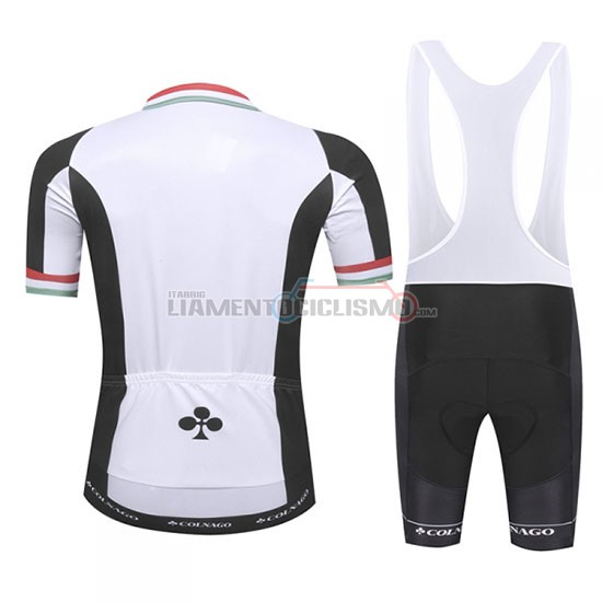 Abbigliamento Ciclismo Colnago Manica Corta 2019 Bianco Nero