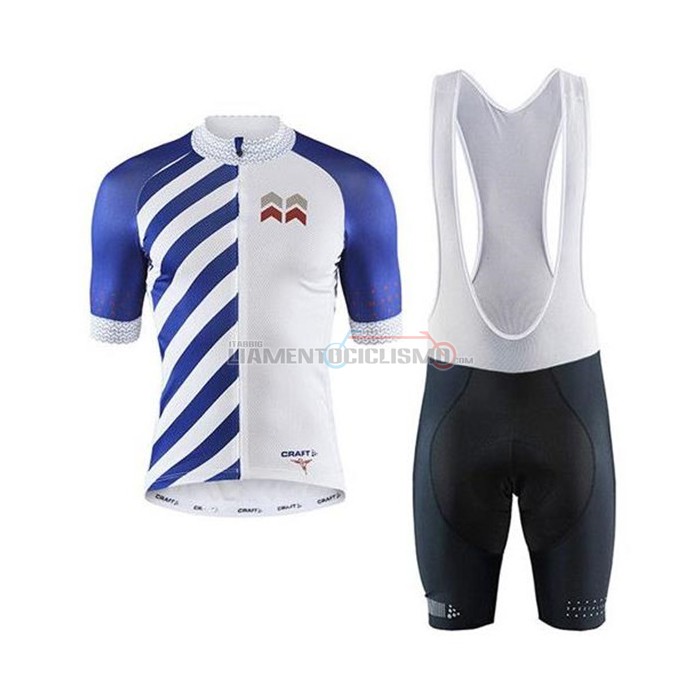 Abbigliamento Ciclismo Craft Manica Corta 2020 Blu Bianco