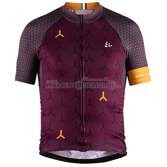 Abbigliamento Ciclismo Craft Monument Manica Corta 2018 Spento Rosso