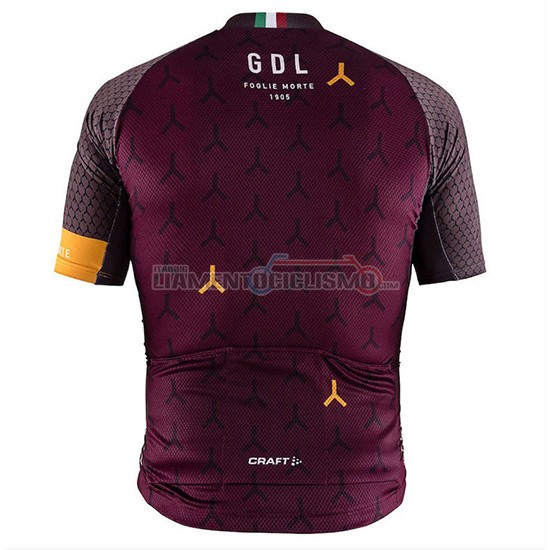 Abbigliamento Ciclismo Craft Monument Manica Corta 2018 Spento Rosso