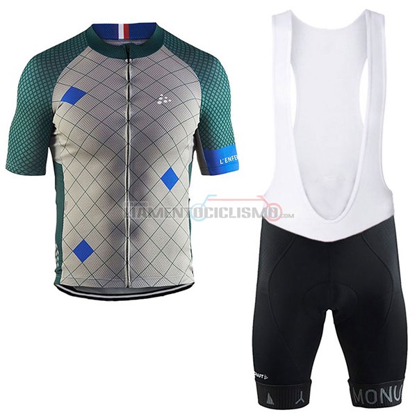 Abbigliamento Ciclismo Craft Monuments argentato e verde