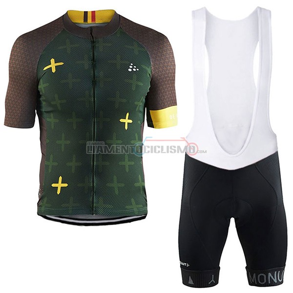 Abbigliamento Ciclismo Craft Monuments marrone e verde