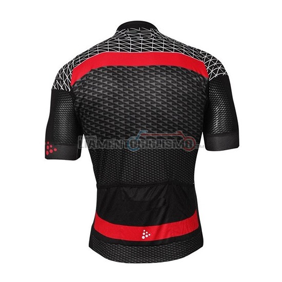 Abbigliamento Ciclismo Craft Route Manica Corta 2018 Nero Rosso