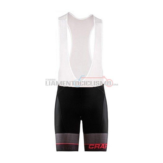 Abbigliamento Ciclismo Craft Route Manica Corta 2018 Nero Rosso
