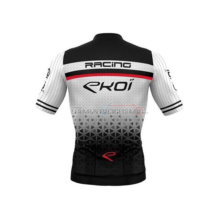 Abbigliamento Ciclismo EKOI Manica Corta 2020 Bianco Nero