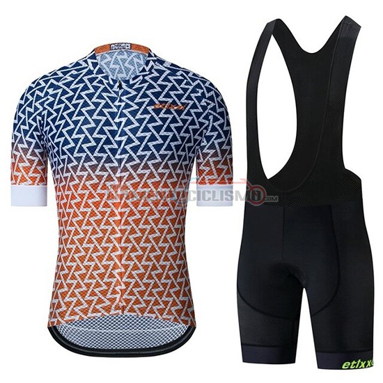 Abbigliamento Ciclismo Etixxl Manica Corta 2019 Blu Arancione