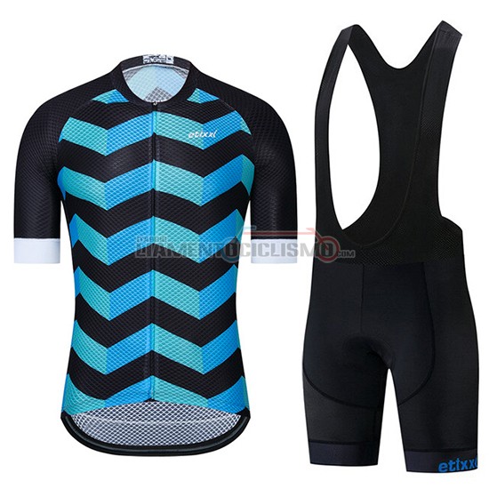 Abbigliamento Ciclismo Etixxl Manica Corta 2019 Blu Nero