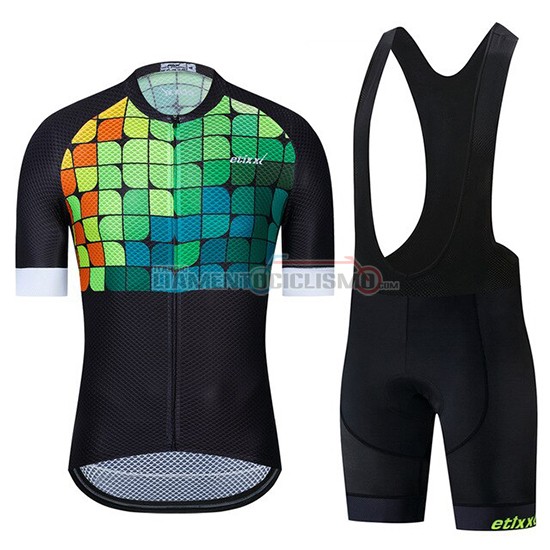 Abbigliamento Ciclismo Etixxl Manica Corta 2019 Nero Verde Blu