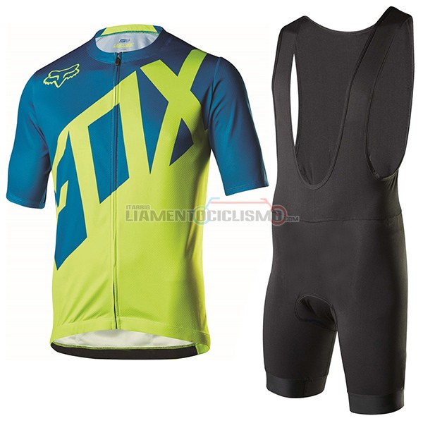 Abbigliamento Ciclismo Fox Livewire 2017 blu e verde