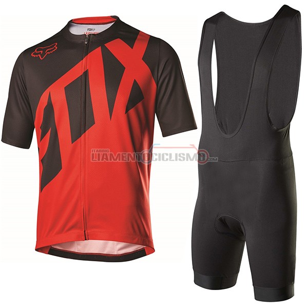 Abbigliamento Ciclismo Fox Livewire 2017 nero e rosso