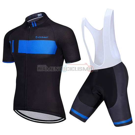 Abbigliamento Ciclis Giant Manica Corta 2018 Nero e Blu