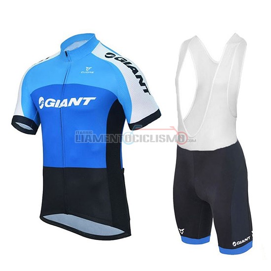 Abbigliamento Ciclismo Giant Club Sport Manica Corta 2018 Blu e Nero