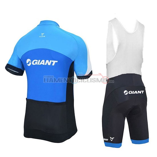 Abbigliamento Ciclismo Giant Club Sport Manica Corta 2018 Blu e Nero