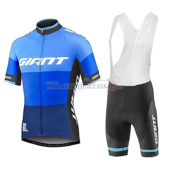 Abbigliamento Ciclismo Giant Elevate Manica Corta 2018 Blu