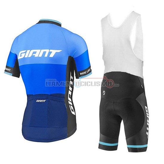 Abbigliamento Ciclismo Giant Elevate Manica Corta 2018 Blu
