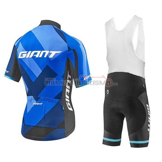Abbigliamento Ciclismo Giant Elevate Manica Corta 2018 Blu e Nero