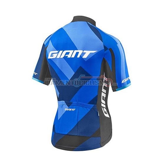 Abbigliamento Ciclismo Giant Elevate Manica Corta 2018 Blu e Nero