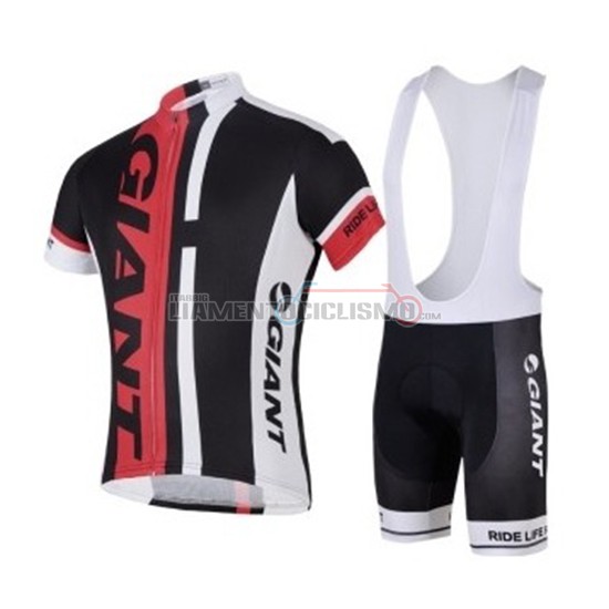 Abbigliamento Ciclismo Giant Manica Corta 2018 Nero Rosso