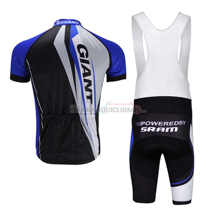 Abbigliamento Ciclismo Giant Manica Corta 2021 Nero Blu