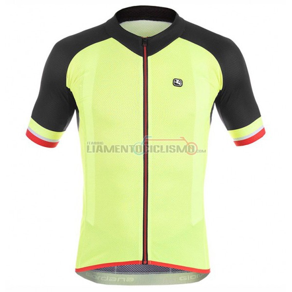 2017 Abbigliamento Ciclismo Giordana Manica Corta Giallo