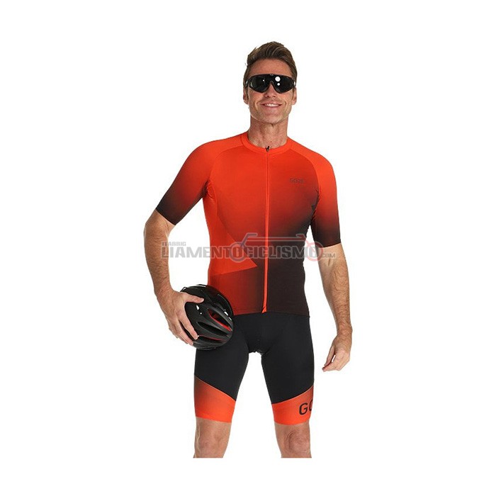 Abbigliamento Ciclismo Gore Manica Corta 2022 Arancione